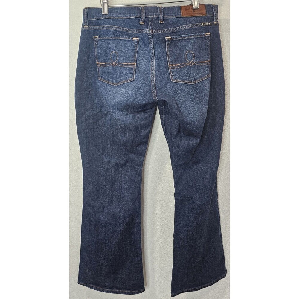 Lucky Brand Jeans Women Size 12 Sofia Ankle Boot Cut Dark Blue Stretch 31 Inseam - Picture 3 of 16